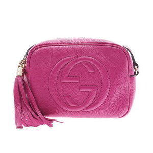 GUCCI Small Disco Bag Pink Leather Shoulder